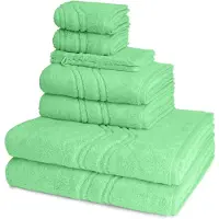 Ross Dames en Heren 2 X Washand 2 X gasten- 2 X douche- 2 X handdoek in een set Cashmere feeling
