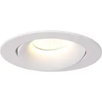 Fantasia Tetiz inbouwspot voor GU10, rond wit aluminium armatuur, diameter 106 mm, inbouwopening 95 mm, IP20