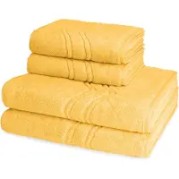 Ross Dames en Heren 2 X handdoek 2 X douchedoek - per set Cashmere feeling