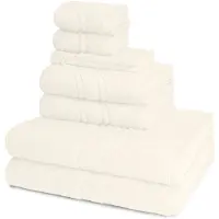 Ross Dames en Heren 2 X Washand 2 X gasten- 2 X douche- 2 X handdoek in een set Cashmere feeling
