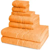Ross Dames en Heren 2 X Washand 2 X gasten- 2 X douche- 2 X handdoek in een set Cashmere feeling