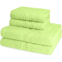 Ross Dames en Heren 2 X handdoek 2 X douchedoek - per set Cashmere feeling