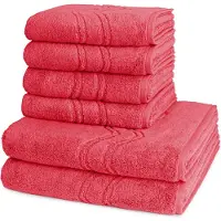 Ross Dames en Heren 4 X handdoek 2 X douchedoek - per set Cashmere feeling