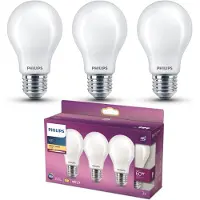 Philips LED lamp E27 | Peer A60 | Mat | 2700K | 5.9W (60W) | 3 stuks