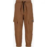 Unsigned jongens cargo joggingbroek bruin maat 98/104
