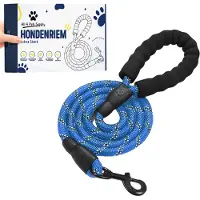 All 4 Pets Supply Hondenriem - 3 Meter - Reflecterend - Honden Riem - Leiband Hond - Looplijn - Hondentuig - Dog Leash - Blauw