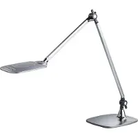 Meet by Paperflow JIM LED tafellamp zilver/zilver, 860 lm, 3-kleuren CCT, sensor, scharnierarm