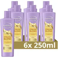 Andrélon Stralend Blond shampoo - 6 x 250 ml | Shampoo van