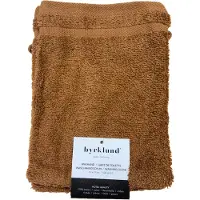 Byrklund Washand Bath Basics 16x21 - cognac - Set van 12