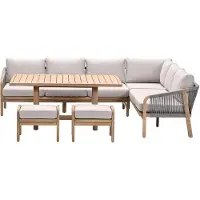 Garden Impressions Alora lounge dining set 5-delig rechts - taupe