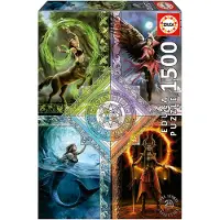 Educa - puzzel - 1500 stuks - ELEMENTAL MAGIC STAR CHART ANNE STOKES