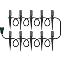 Vonroc Irrigatiesysteem – 3 sprinkler standen: sproeien, druppelen & vernevelen | Incl. 15m slang
