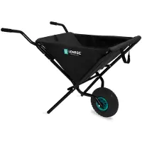 Vonroc Opvouwbare kruiwagen – 50 liter – 30 kg. laadvermogen – Ideaal voor het afvoeren van tuinafval