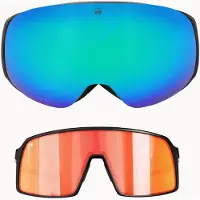 MowMow GRAVITY Skibril + Extra Lens + Zonnebril – Magnetisch – Bio-Frame - R-Strap - UV400 - Unisex
