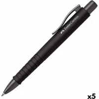 Faber-Castell Pen Poly Ball XB Zwart 5 Stuks