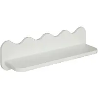 Atmosphera Golvende Wandplank Salina - 53x15x15cm - Wit