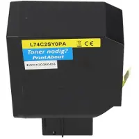 PrintAbout Toner 74C2SY0 Geel Hoge capaciteit geschikt voor Lexmark