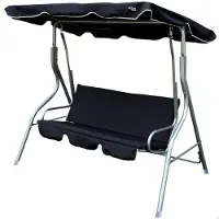 Aktive Garden Swing Seat 180x107x160 Cm Zilver