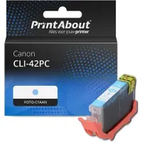 PrintAbout Inktcartridge CLI-42PC Foto-cyaan geschikt voor Canon