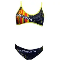 Turbo Catalonia Bikini Zwart 4XL Vrouw