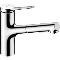 Hansgrohe zesis m33 eengreeps keukenkraan 150 met metalen uittrekbare vuistdouche, 2jet, chroom