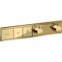 Hansgrohe RainSelect thermostaat inbouw voor 2 functies, Polished Gold Optic