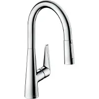Hansgrohe talis m51 eengreeps keukenmengkraan 200 met uittrekbare vuistdouche en sbox, 2 straalsoorten, chroom