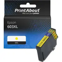 PrintAbout Huismerk Epson 603XL (C13T03A44010) Inktcartridge Geel Hoge capaciteit