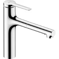 Hansgrohe Zesis M33 - Keukenkraan 160, met uittrekbare sproeikop, sBox lite, chroom 74804000