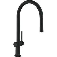 Hansgrohe Talis M54 ééngreeps keukenmengkraan 210 met uittrekbare uitloop, mat zwart
