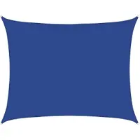 vidaXL Zonnezeil 160 g/m² rechthoekig 6x7 m HDPE blauw