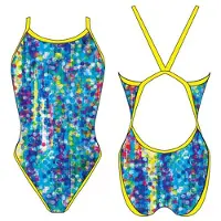 Turbo Dots Revolution Swimsuit Blauw 5-6 Years Meisje