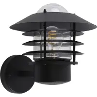 Olucia - FELICE - Buitenmuurlamp - Zwart - Vorm: Rond