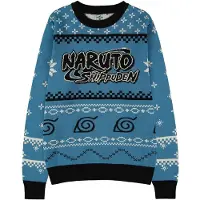 Naruto - Anime kersttrui - Shippuden - Logo - XL tot XXL - voor Mannen - meerkleurig - Maat XXL