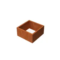 Geroba Artesa Rechthoekige plantenbak cortenstaal L80 x B80 x H40 cm zonder bodem