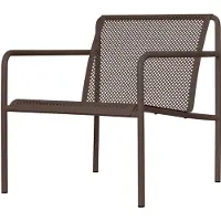 Ferm Living Tuinstoel Dapple Lounge Chair With Arms Dark Chocolate