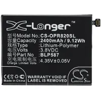 123accu OPPO BLP587 accu (2400 mAh, huismerk)