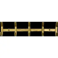 House Doctor Hank Haakrail Met 5 Haken Goud - Haken en hangers Ijzer Golden - 900000510