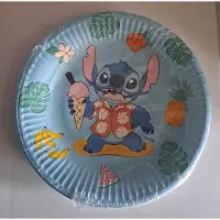 Stitch Disney Papieren Bordjes 20 cm 12 stuks Blauw