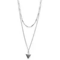 Karma Dubbele Ketting Tubes Triangle Zilver