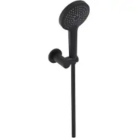 May Handdoucheset Met 3-standen Handdouche - Mat Zwart PED - Kunststof - Kranen, Douchekranen, Handdouches - 8718835382728 - Kranen, Douchekranen, Handdouches