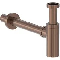 May Designsifon - Geborsteld Mat Koper PVD - Messing - 8718835383176 - Wastafels, Sifons