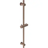 May Glijstang 70 cm met handdouchehouder geborsteld mat koper pvd