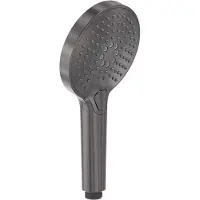 May Handdouche 3-Standen Met Antikalk Nozzles Geborsteld Carbon Black PVD