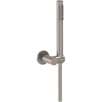 May Handdoucheset Met Staafhanddouche - Geborsteld Nickel PVD - Messing - Kranen, Douchekranen, Handdouches - 8718835382797 - Kranen, Douchekranen, Handdouches