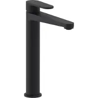 May Forma Wastafelkraan Verhoogd - Model L - Mat Zwart PED - Zonder Waste - Messing - Kranen, Wastafelkranen, Opbouw Wastafelkranen - 8718835381578