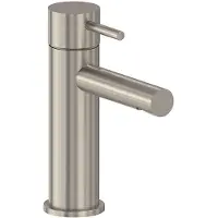 May Stilo Wastafelkraan Model S - Geborsteld Nickel PVD - Zonder Waste - Messing - Kranen, Wastafelkranen, Opbouw Wastafelkranen - 8718835381769