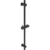 May Glijstang 70 cm Met Handdouchehouder Mat Zwart PED