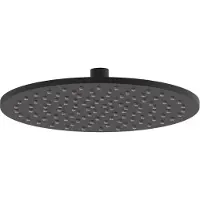 May Hoofddouche Met Antikalk Nozzles 25cm - Mat Zwart PED - Messing - Kranen, Douchekranen, Hoofddouches - 8718835382841 - Kranen, Douchekranen, Hoofddouches