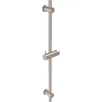 May Glijstang 70cm - Geborsteld Nickel PVD - Messing - Kranen, Douchekranen, Douchestangen - 8718835392154 - Kranen, Douchekranen, Douchestangen